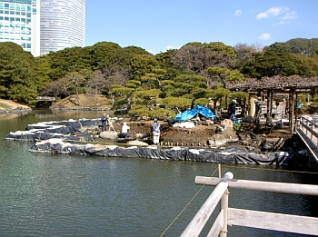 旧 浜離宮庭園｜施工中
